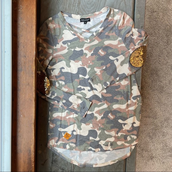 Simply Southern camo print tunic top | size small - Picture 1 of 6